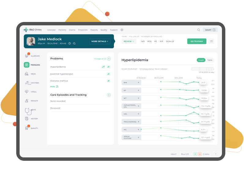 DLC Clinics patient care system